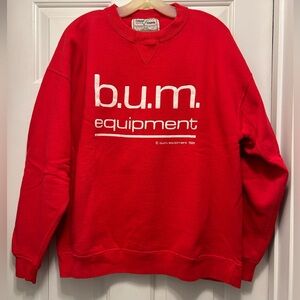 VINTAGE b.u.m. equipment 1991 - Sweatshirt size L